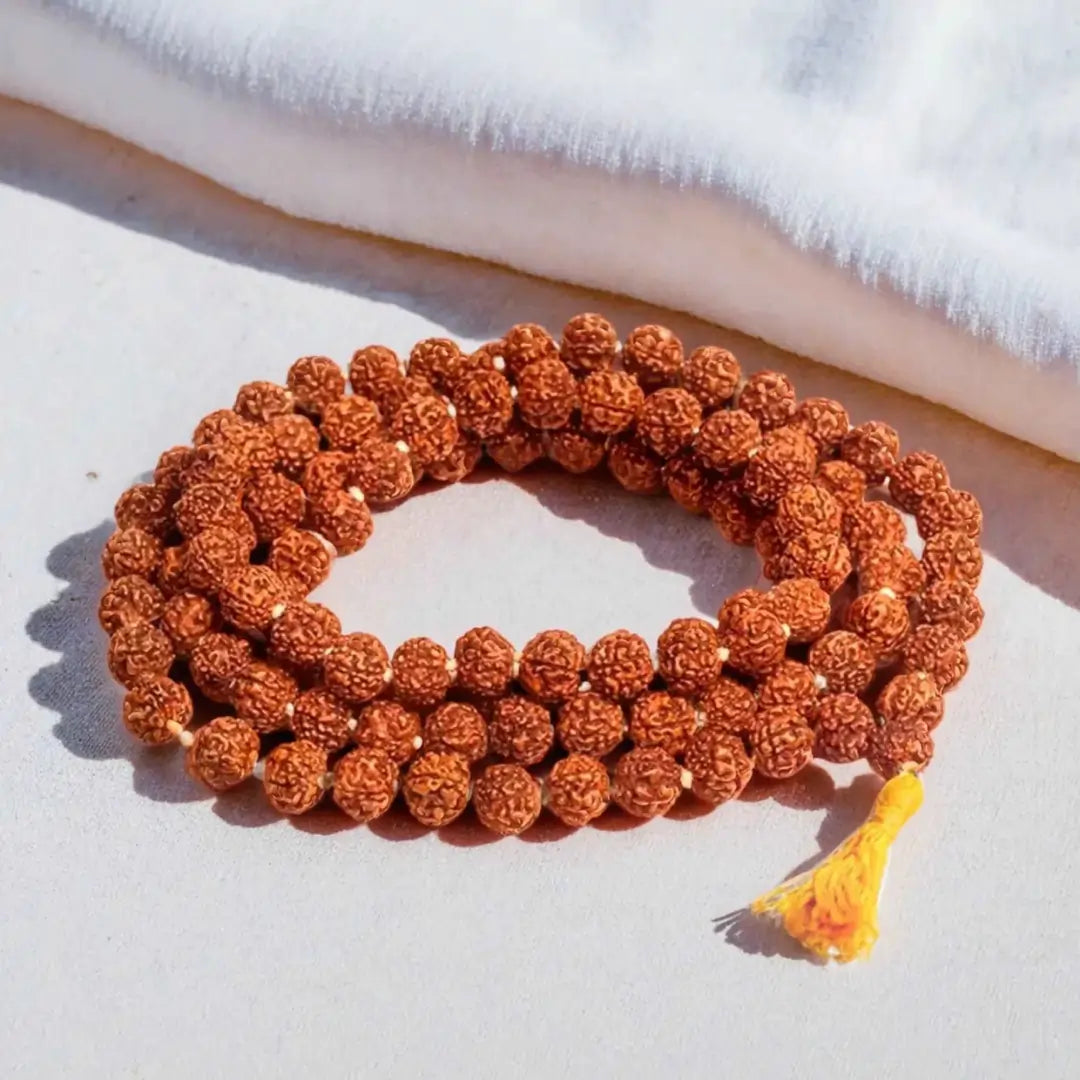 108 Pancha Mukhi Rudraksha Mala | Spiritual Mantra