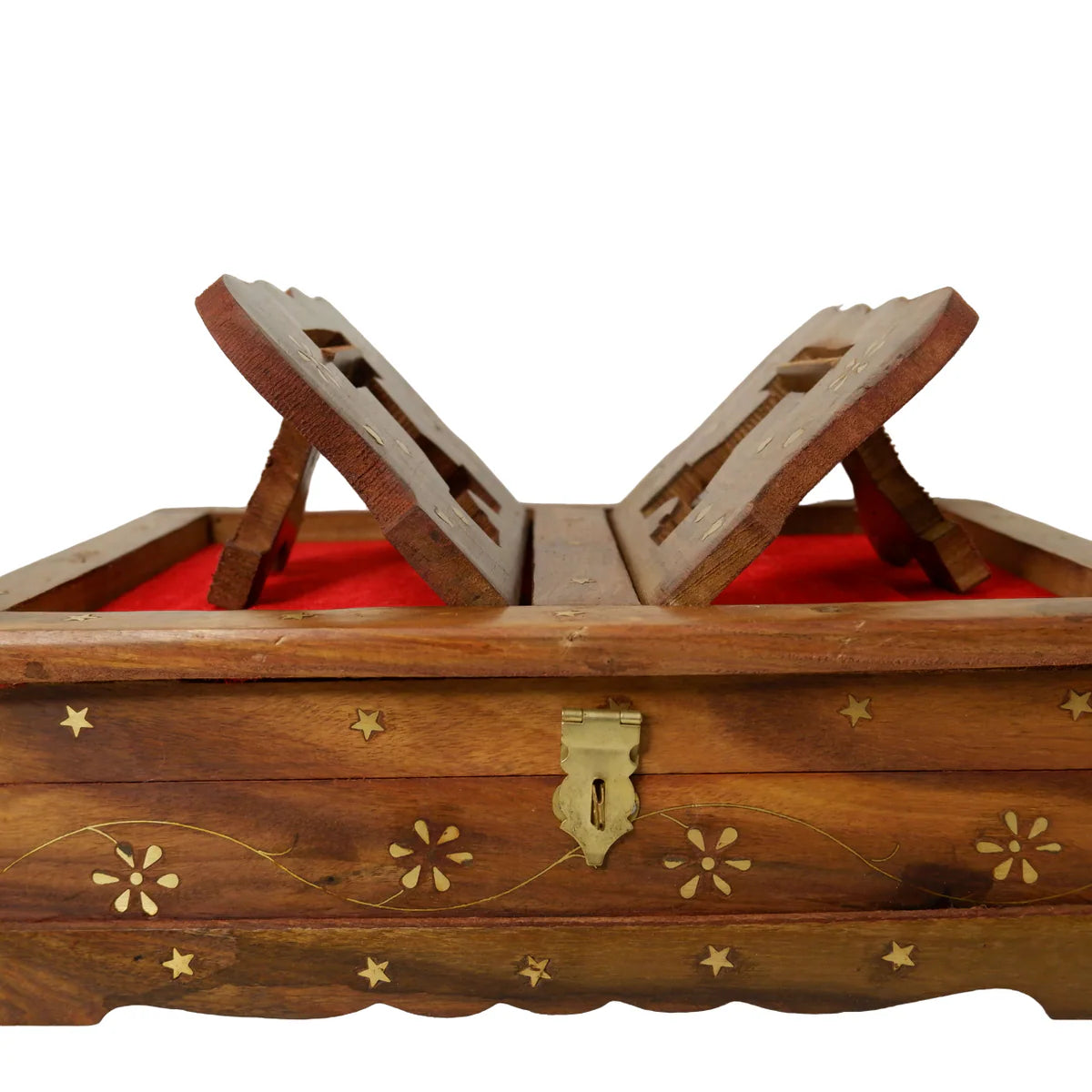 Ramayan & Gita box Foldable Wooden Holy Book Stand